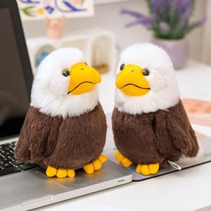 Peluche Realista de Águila Calva - Muñeco de Peluche de Águila con Garras Apretadas, Acabado Lavado, Regalo de Peluche Antiestrés para Coleccionistas - Product Image 2