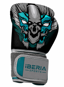 ถุงมือชกมวย IBERIA รุ่นพรีเมียมสีดำ ลายหมาป่า ถุงมือฝึกซ้อม หนัง PU รับทำโลโก้ตามสั่ง ขายส่งอุปกรณ์กีฬา - Product Image 2