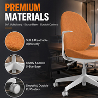 Chaise de bureau ergonomique en maille à dossier mi-haut, chaise de direction avec support lombaire, pivotante et inclinable pour le bureau à domicile et les salles de conférence