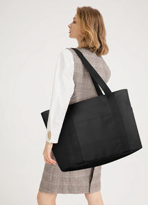 Sac fourre-tout en toile réutilisable avec logo personnalisé 2026 pour femmes, design de logo personnalisé - Product Image 6