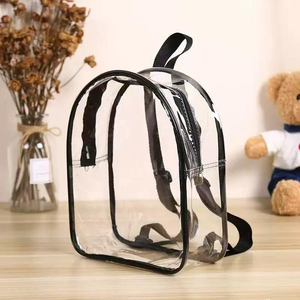 Outdoor Back Pack <b>Jelly</b> Storage Zipper Gift Bag Anti-Static <b>Clear</b> Pvc Backpack Transparent Bags High School Wholesale Price - Product Image 2