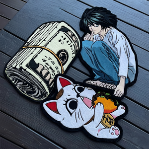 Alfombras de área de pelo cortado tufted personalizadas al por mayor OEM 2026 con patrón de anime y diseño de mascotas, aptas para mascotas, para sala de estar, uso doméstico y dormitorio de adolescentes - Product Image 2
