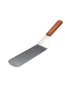 Perforated Griddle Spatula Stainless Steel <b>Large</b> Wooden Handle Turner <b>BBQ</b> Grill Spatula Cooking Tool Durable - Product Image 5