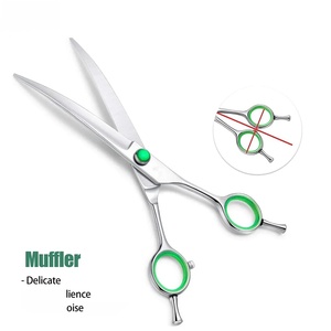 Tijeras Profesionales para Cabello, Acero Inoxidable, Punta Afilada, para Diestros, Mango Largo de Plástico, Uso en Salón, Detalles Verdes, Ryzer - Product Image 6