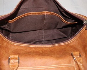High Quality Durable Custom Waterproof Foldable Portable 100% Genuine Leather Customized Color Luxury Sport Unisex <b>Duffle</b> <b>Bag</b> - Product Image 4