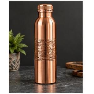 Bouteille d'eau en cuivre pur au design contemporain, écologique, grande capacité et portable pour un usage domestique - Product Image 3