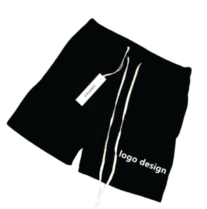 Shorts de sport décontractés pour hommes en coton épais 280 g/m² avec logo personnalisé, respirants – Grande Vente - Product Image 4