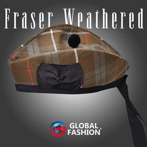 Chapeau Glengarry en tartan pour uniforme Highland, fabriqué en tissu respirant laine-acrylique pour un confort tout au long de la journée - Product Image 2