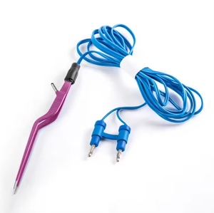 Azicon's Disposable Bipolar Irrigation Bayonet Forceps Sterile Single-Use Bayonet Bipolar Forceps Coagulation & Flush <b>Instrument</b> - Product Image 1