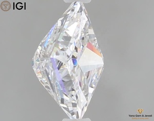Diamante de Corte Princesa de 1.00 Quilates, Cultivado en Laboratorio CVD, 5.56 MM, Color E, Claridad VVS2, Certificado IGI, para Anillo de Compromiso, Garantía de por Vida - Product Image 4