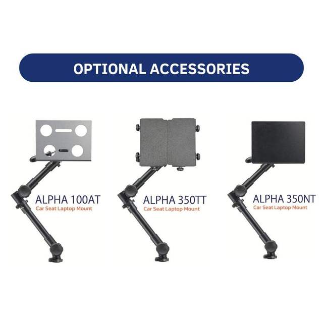 Tablet Mount for Car Aluminum 3-Way Tripod Seat Rail Mount Laptop iPad Camera 3.5kg Heavy Duty
