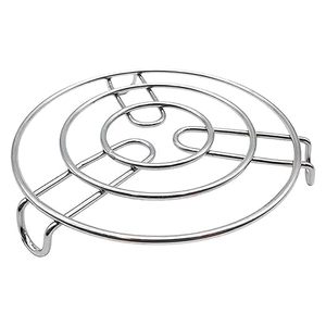 Stainless Steel Steaming Rack Round Steamer <b>Stand</b> Heat Resistant Cooking <b>Trivet</b> for Kitchen Pot Pan - Product Image 1