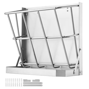 Comedero de Pared para Cabras de Gran Capacidad, 21 Galones, 2 en 1, Bandeja de Alimentación para Ganado, Multiusos - Product Image 1