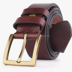 Cinturón de Cuero Vacuno de Primera Capa, Hecho a Mano, Color Sólido, Estilo Retro Casual, para Hombre y Mujer, en Oferta - Product Image 5