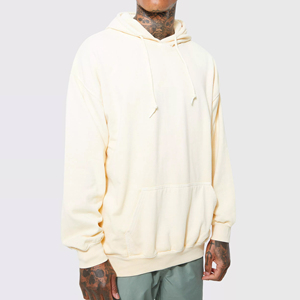 Sudadera con Capucha de Forro Polar Grueso para Hombre, 100% Algodón Mezclado, Estilo Urbano, 360 g/m², Lavado Pesado, Oversize, Invierno - Product Image 4