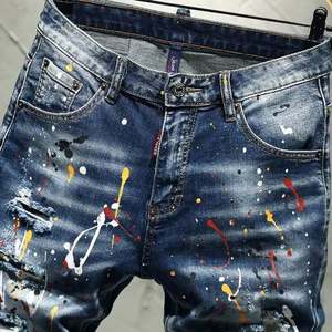 Shorts cargo en jean décontractés à taille haute pour hommes, style pakistanais, avec poches délavées, 100 % coton, écologiques - Product Image 4