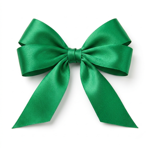 Factory 12mm Green Double Face Satin Ribbon Roll for Favor <b>Boxes</b> Bouquet Wrap Hair Clips <b>Sewing</b> Decor DIY Crafts Use Cards - Product Image 1