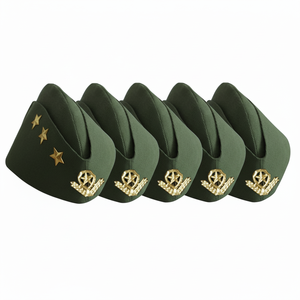 Gorras de Visera de Diseño Nuevo 2026 al por Mayor, Hechas a Mano, para Oficiales, de Lana y Poliéster, con Diseño y Logotipo Personalizados - Product Image 4