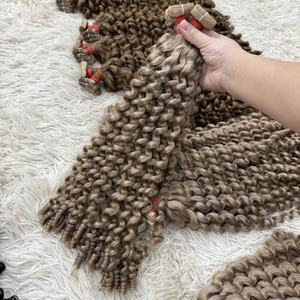 PROMO 10% de réduction Extensions de cheveux humains à ondulations profondes, tissées à la machine, style vapeur, cheveux vietnamiens, avec prix de gros pour les mèches - Product Image 4