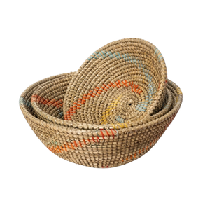 Plateau en jonc de mer de qualité supérieure, rangement durable pour station à café et organisation de bureau, décoration esthétique pour la maison - Product Image 1