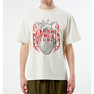 เสื้อยืดผู้ชายผ้าคอตตอน 100% ทอละเอียด น้ำหนัก 240 กรัม พิมพ์ลายซิลค์สกรีน ตัวอักษรวินเทจ ทรงหลวม ระบายอากาศได้ดี - Product Image 1