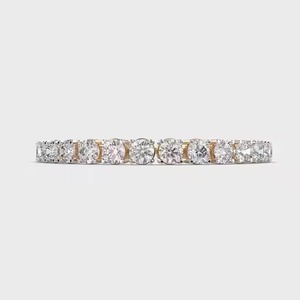 สร้อยข้อมือเทนนิส Evergreen Solitaire คุณภาพสูง ประดับเพชรโมอิสซาไนต์ เงินแท้ 925 ชุบทอง 14K - Product Image 4