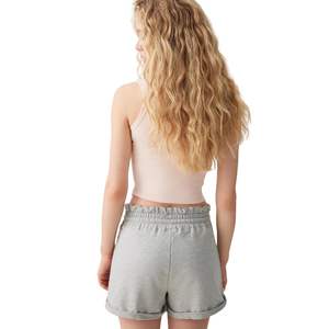 Shorts décontractés en coton pour femmes avec logo personnalisé, taille haute, cordon de serrage, shorts de détente d'été, vente en gros OEM - Product Image 5