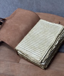 Sacred Tree Vintage Leather DiaryHandmade Rustic Notebook with Deckle Edge Paper handmade leather journal - Product Image 4