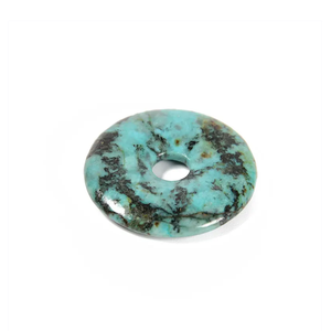 Donuts en cristal naturel, turquoise africaine, pierre précieuse, pierre de cristal, pierres précieuses Reiki, donuts de guérison, agate - Product Image 5