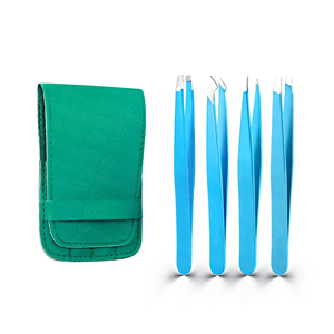Pinzas para Cejas de Acero Inoxidable de Calidad Profesional, Empaque en Estuche de Cuero, Rendimiento Duradero, Hechas a Mano - Product Image 5