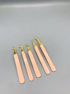 Pinzas Profesionales para Pestañas con Punta Suave de Acero Inoxidable, Logotipo Personalizado, Duraderas, 10 mm de Longitud, DANTRIC IMPLANTS AE-7412 - Product Image 3