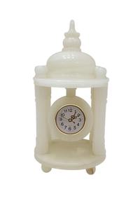 Reloj de Mesa de Ónix Hecho a Mano, Reloj de Escritorio de Piedra Natural, Decoración de Lujo para el Hogar u Oficina, Pieza de Arte, Regalo - Product Image 3