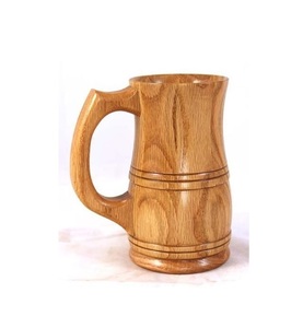 Wooden Mug Handmade Solid Wood Coffee <b>Cup</b> Natural Finish Rustic Style Eco Friendly Drinkware <b>for</b> Daily Use - Product Image 3