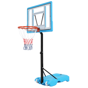 Panier de basket réglable 115-135 cm en PVC bleu transparent pour bord de piscine – Excellente visibilité – Même code de modèle - Product Image 6