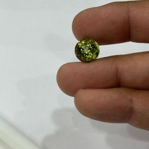 Offre Spéciale – Pierre Précieuse Naturelle Tourmaline Verte Ronde Brillante de 5,45 Carats, Qualité Joaillerie Fine AAAA de Madagascar, Vente en Gros - Product Image 3