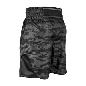 Shorts de combat camouflage noir pour hommes et femmes, shorts de Muay Thai, tenue d'entraînement pour compétition MMA, arts martiaux mixtes - Product Image 4