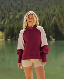 Sudadera Casual para Mujer, Cuello Alto, Manga Larga, Forro Polar Ecológico, Estilo Urbano, con Logotipo Personalizado, Poliéster/Algodón - Product Image 2