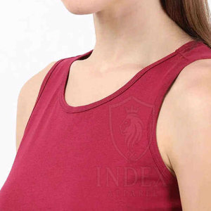 Made in Pakistan Women Tank <b>Top</b> Front Logo 100% Cotton Eco-Friendly Breathable Casual Style Best Selling New Arrival - Product Image 5