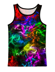 Camiseta sin Mangas Deportiva Informal con Cuello Redondo de Poliéster/Algodón Transpirable para Hombre y Mujer - Product Image 4