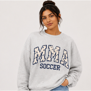 เสื้อสเวตเชิ้ตคอกลมโอเวอร์ไซส์ MMA Soccer สำหรับผู้หญิง เสื้อพูลโอเวอร์คอเต่าพิมพ์ลายกราฟิก เสื้อสเวตเชิ้ตโอเวอร์ไซส์ทรงหลวม คอสูง แขนยาว - Product Image 4