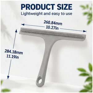 Limpiacristales 2 en 1 con cepillo de silicona y mango antideslizante para limpiar ventanas, espejos de baño y duchas - Product Image 6