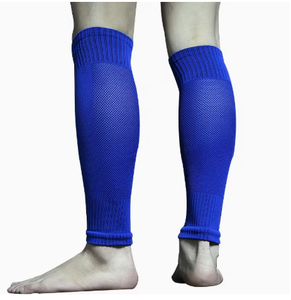 Manchons de compression antidérapants bleus en mélange de spandex respirant, à enfiler, unisexe, pour le soutien des jambes en cas d'enflure, toutes saisons - Product Image 5