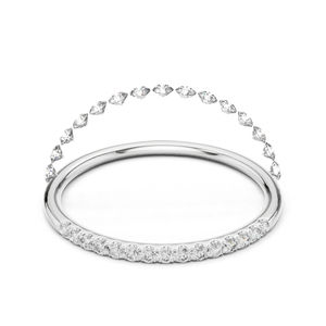 Anillo de Oro Blanco de 14K con Diamante Cultivado en Laboratorio, Corte Redondo, para Mujer |   Ropa de Novia |   Diamante Cultivado Nuevo - Product Image 1