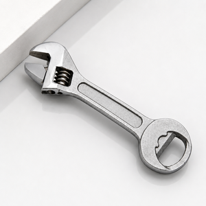 Clé à bouteille robuste, clé à molette réglable, acier au carbone chromé, outil multifonction pour une atelier de réparation de plomberie - Product Image 1