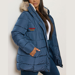 <b>Women's</b> Oversized Puffer Jacket Winter Thick <b>Padded</b> Full Fur Jacket Casual Outdoor Cold Weather Fashion Puffer Jackets For <b>Women</b> - Product Image 4