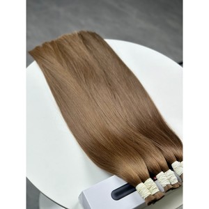 Extensiones de Cabello Humano Virgen Vietnamita Liso Extremo Marrón Medio, Doble Trama, al por Mayor para Trenzas - Product Image 3