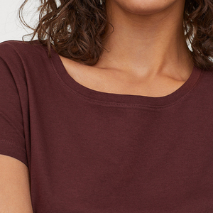 T-shirts pour femmes en coton 100% pour l'été, t-shirts pour femmes 100% coton, OEM, haute qualité, t-shirts décontractés pour femmes, hip hop, pour impression personnalisée - Product Image 6