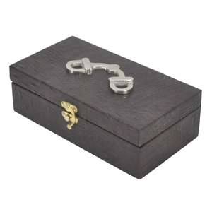 Handmade Luxury Gift Boxes & <b>Bins</b> Decorative Leather Box Silver Horse Bit Design Custom Storage Box Home Decoration Accessories - Product Image 5