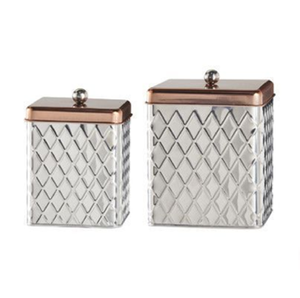 Modern Silver Metal Moisture-proof Food <b>Canisters</b> Classic Design Flip Top Lids for Pantry Storage Available Wholesale Prices. - Product Image 1
