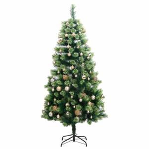 Sapin de Noël Artificiel Articulé avec 300 LED et Ensemble de Boules 210 cm pour une Décoration Festive - Product Image 4